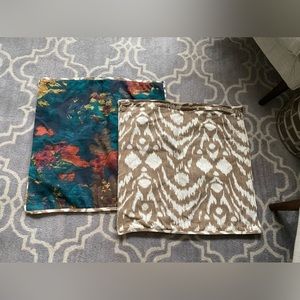 Pottery Barn Pair of 24x24 Pillow Covers